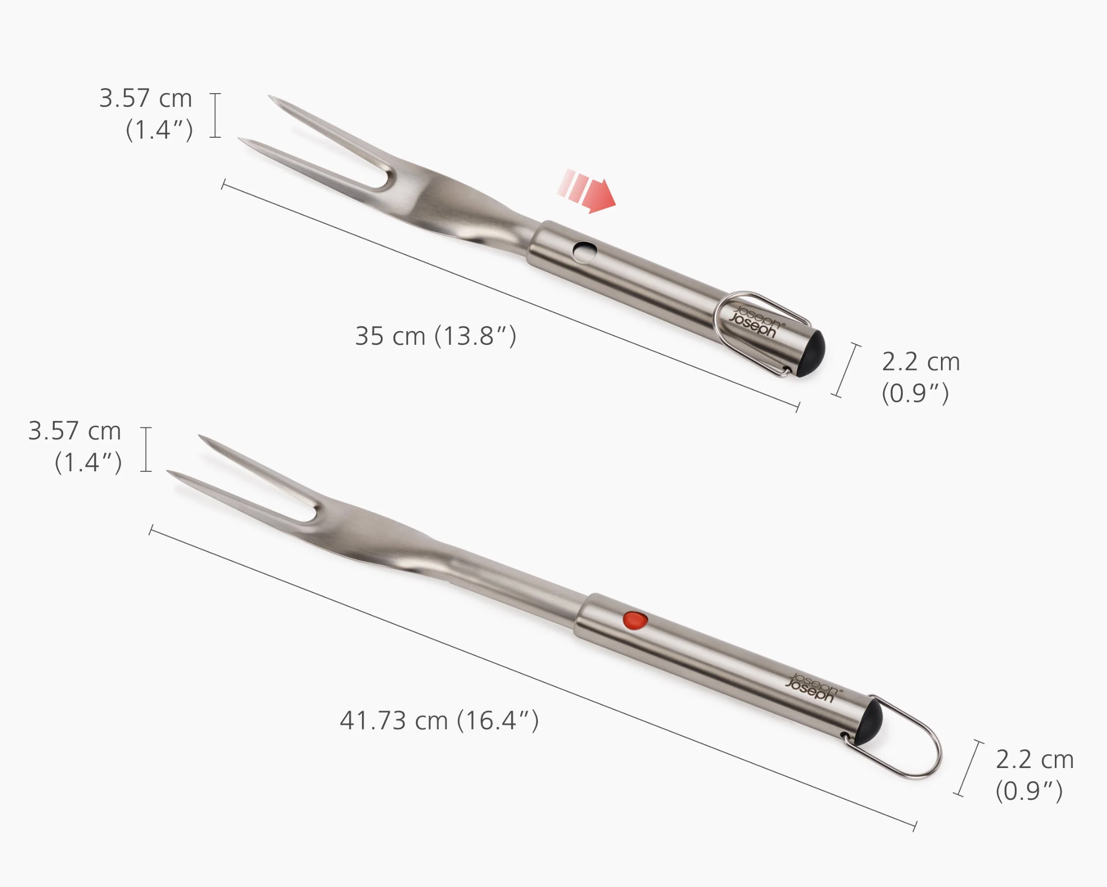 Joseph Joseph | GrillOut™ Stainless-Steel BBQ Fork with Extending Handle