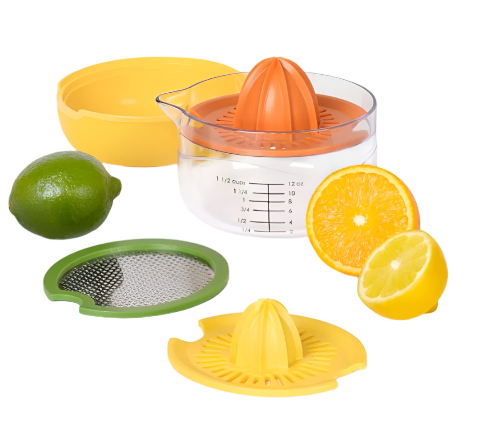 All-in-One Citrus Juicer and Zester - Yellow