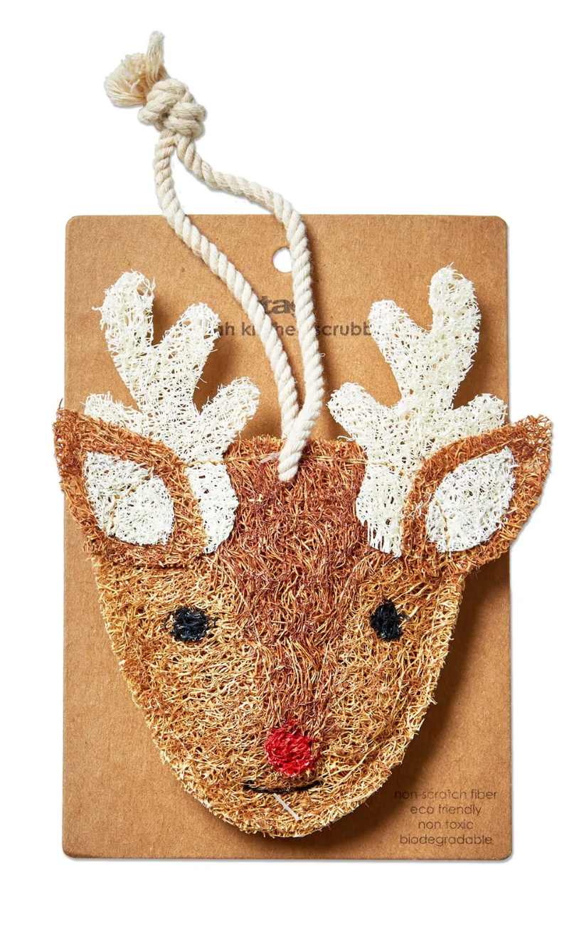 Reindeer Loofah Scrubber