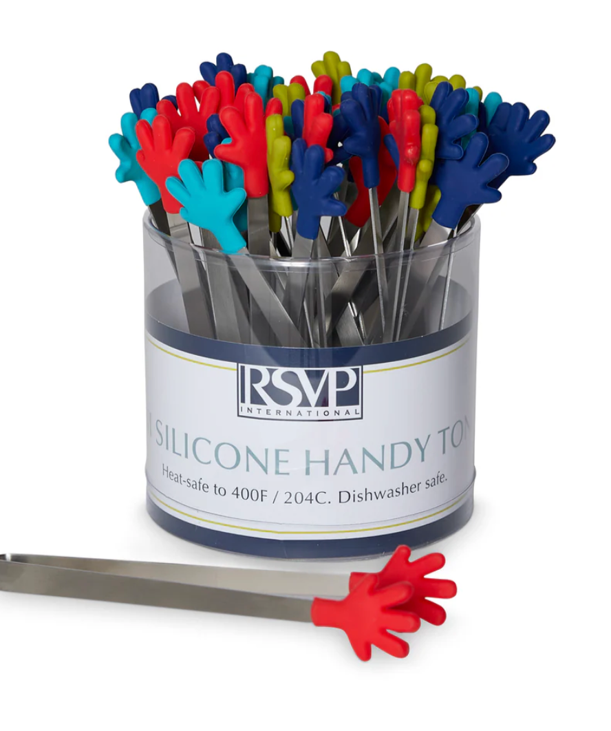 RSVP International | Mini Silicone Handy Tongs