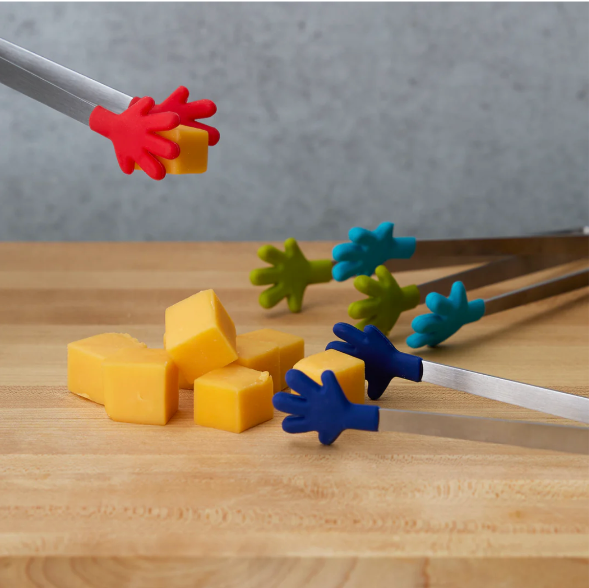 RSVP International | Mini Silicone Handy Tongs