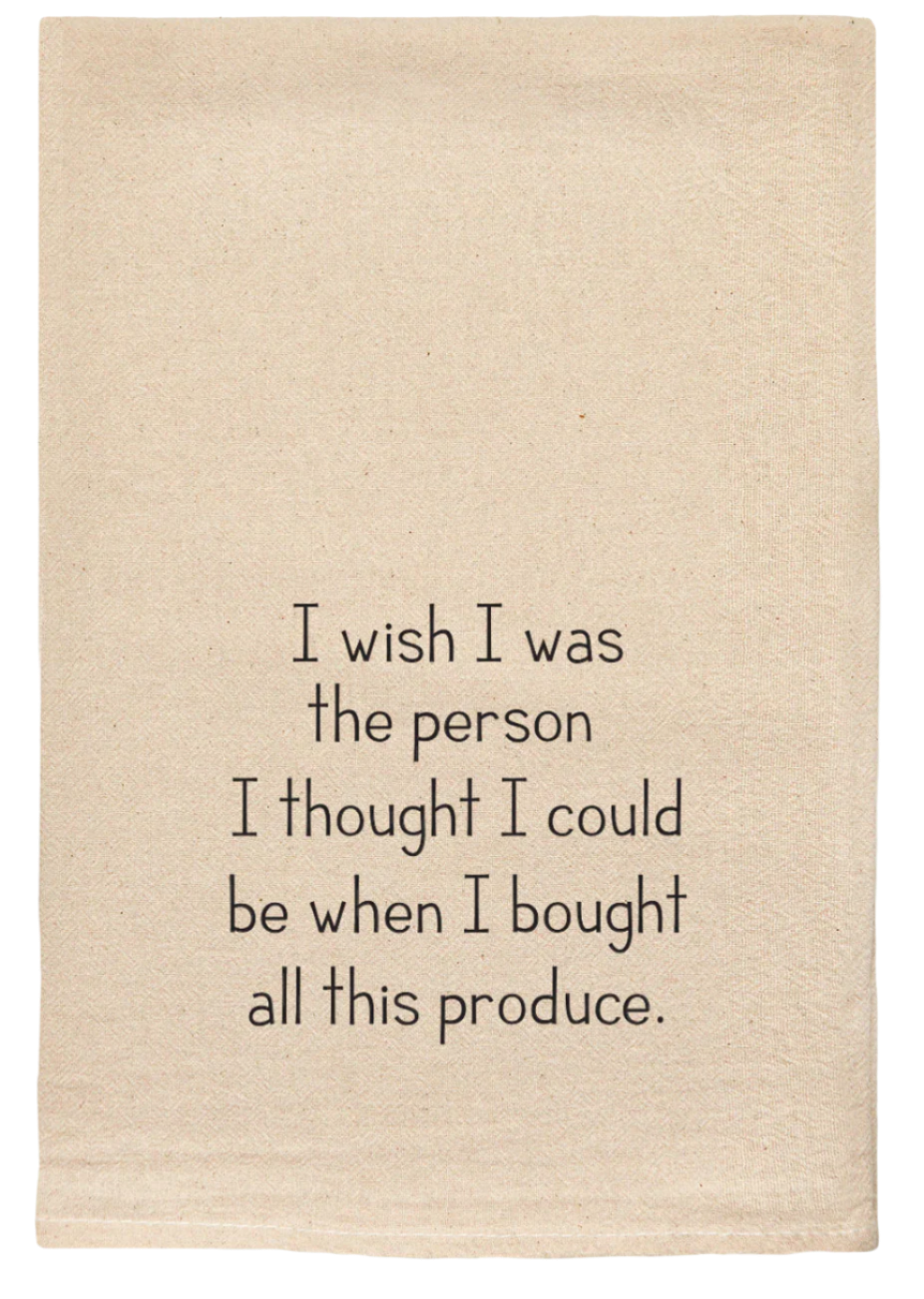 Produce Person Kitchen Towel