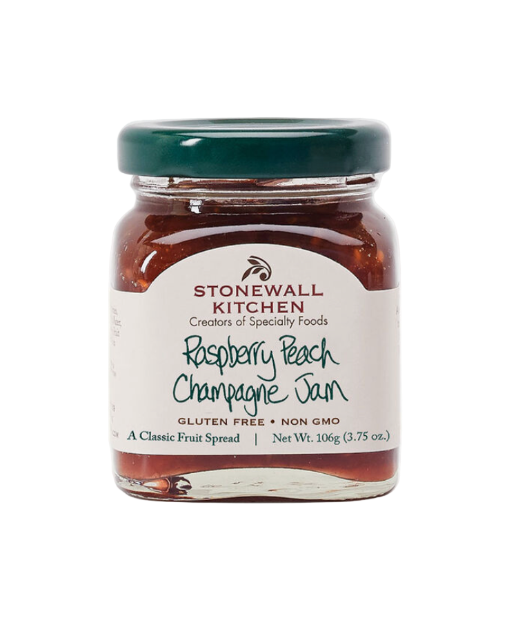 Mini Raspberry Peach Champagne Jam