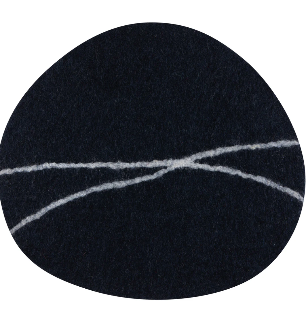 Felt Wool Placemat Midnight