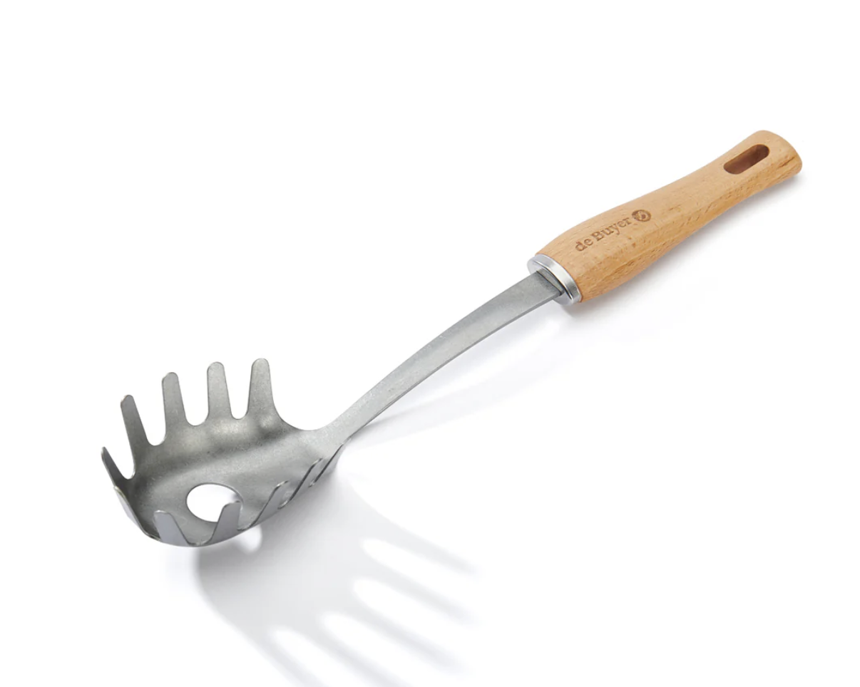 De Buyer | Spaghetti Spoon w/ Wooden Handle