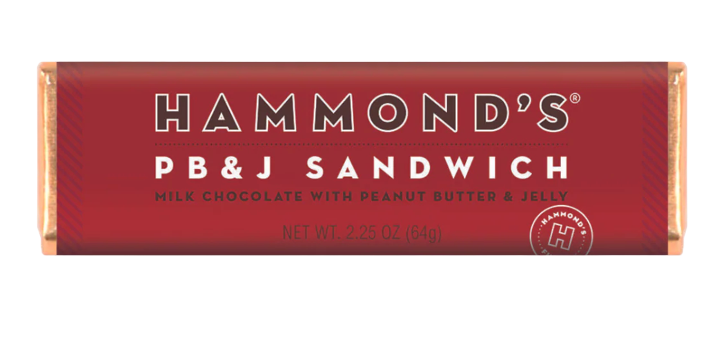 PB&J Sandwich Chocolate Bars