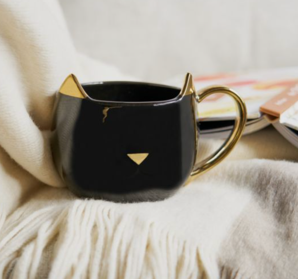 Chloe Black Cat Mug