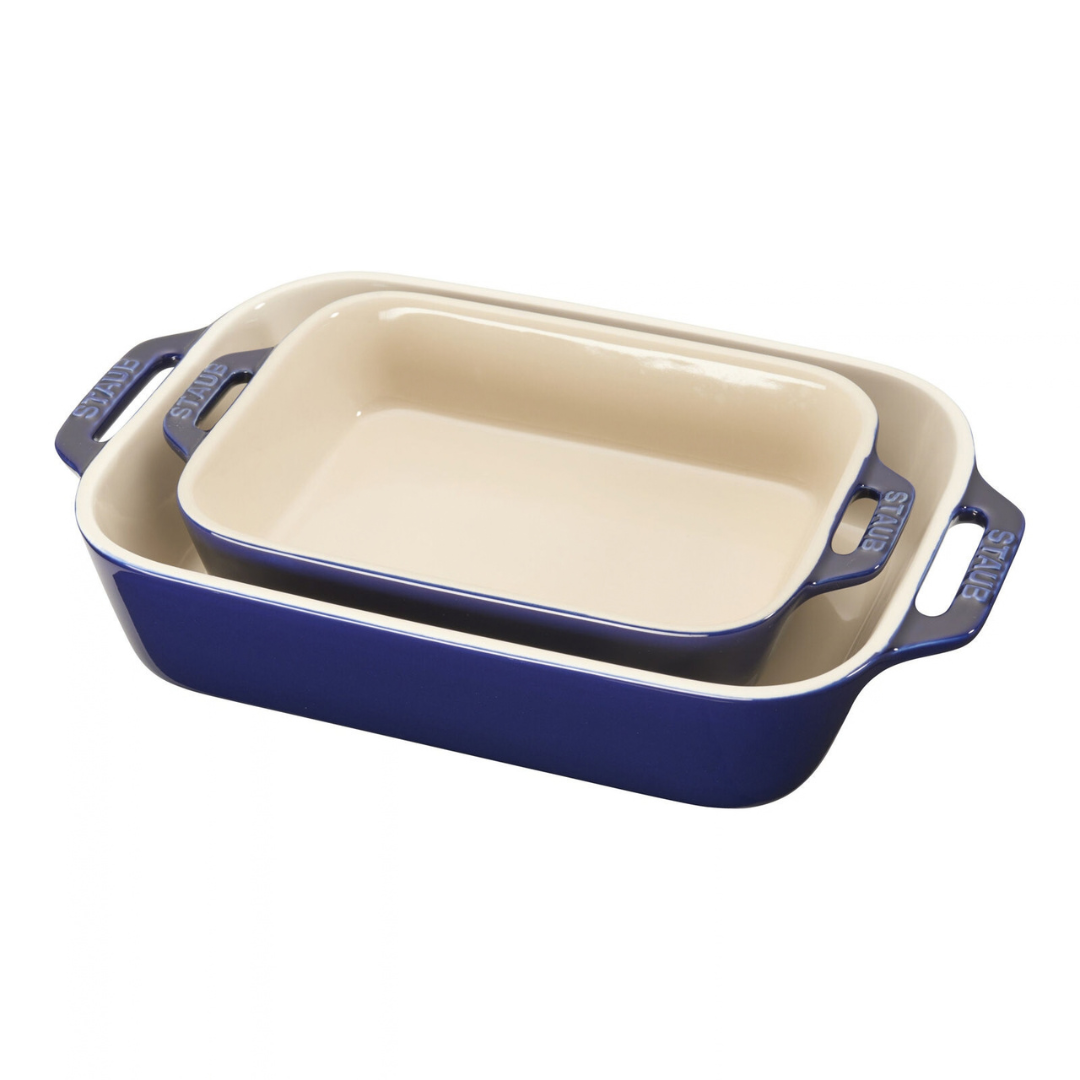 Staub Stoneware 2-pc Rectangular Baking Dish Set