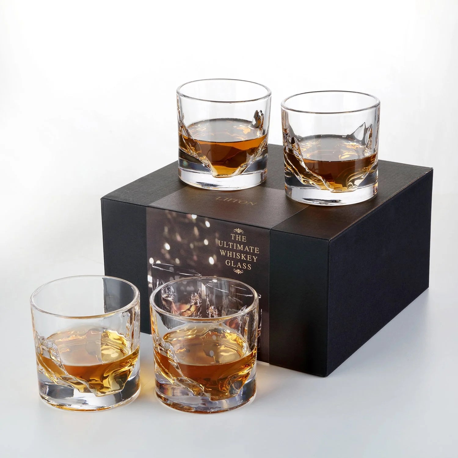 Liiton | Grand Canyon Crystal Whiskey 4pc Glass Set