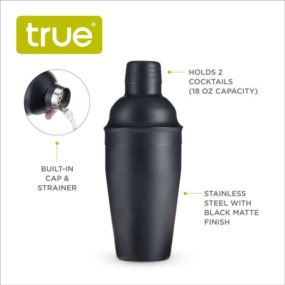 Matte Black Cocktail Shaker