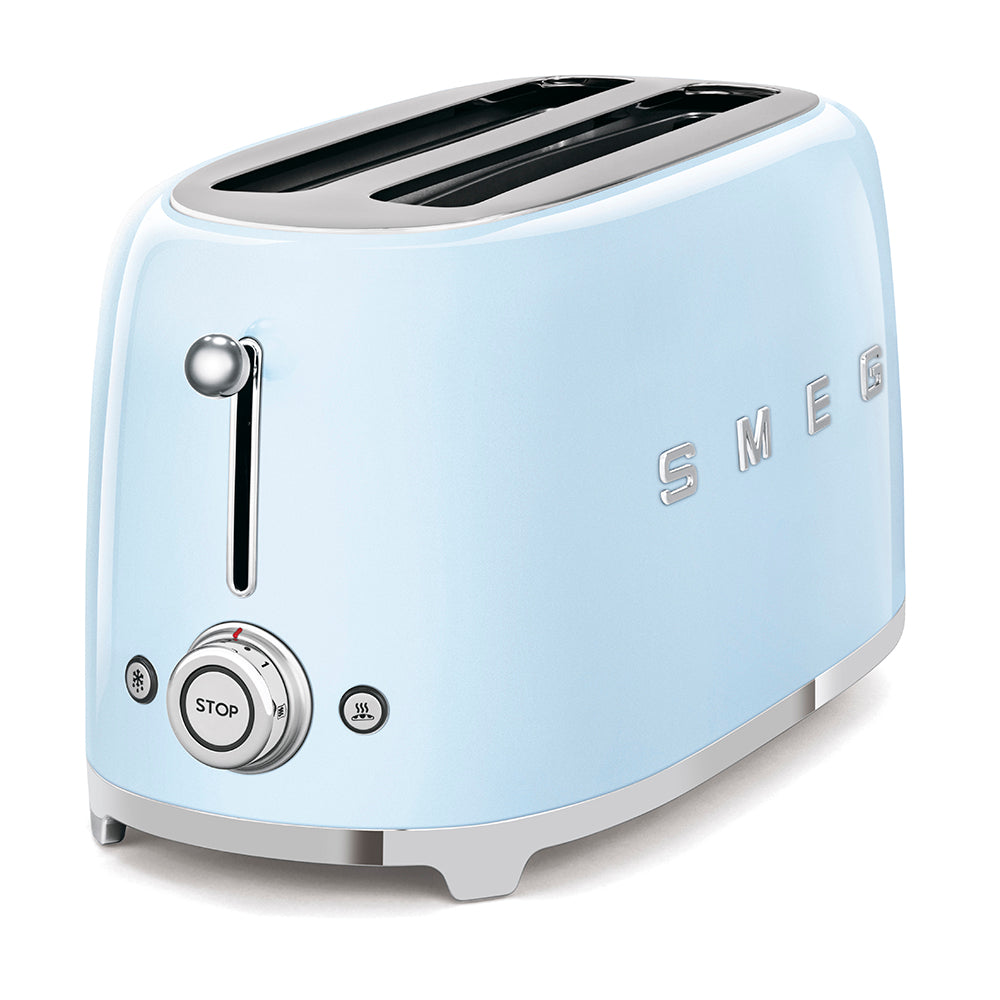 Smeg | 4x2 Slice Toaster, Pastel Blue