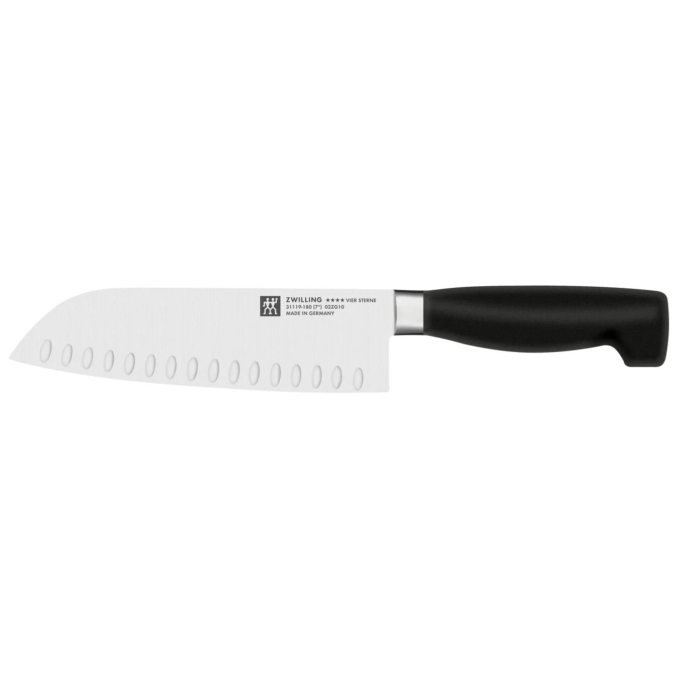Zwilling Four Star | 7-Inch Hollow Edge Santoku Knife