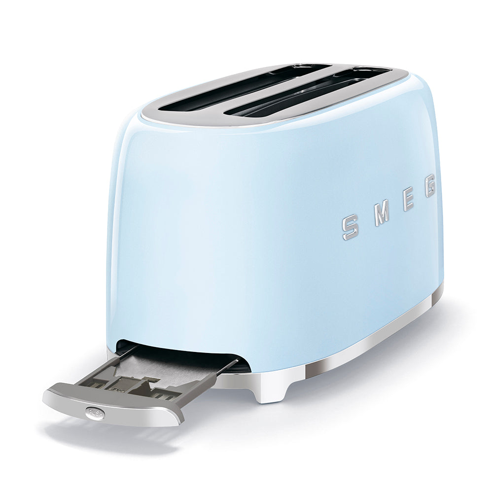 Smeg | 4x2 Slice Toaster, Pastel Blue