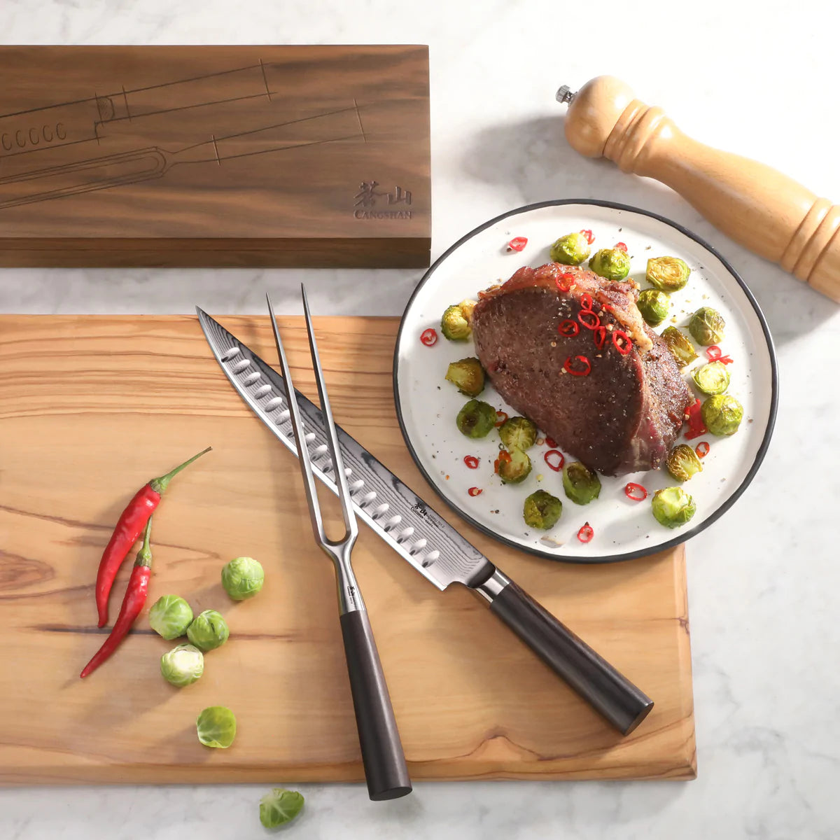 Cangshan | Haku Series 2-Piece Carving Set