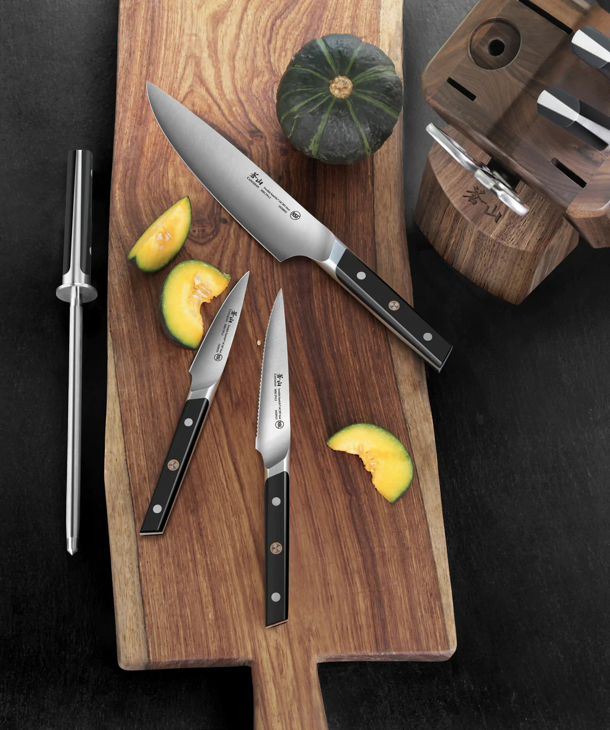 Cangshan  TC Series 8-Piece Knife Block Set – Plum's Cooking Company