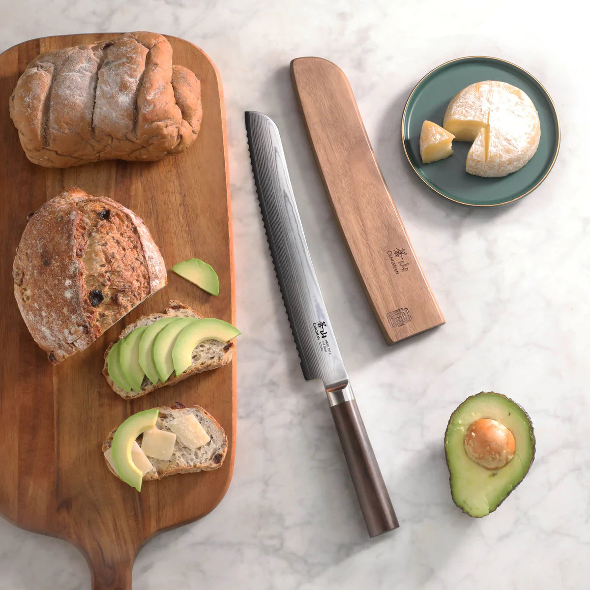 Cangshan | Haku 9" Bread Knife with Sheath