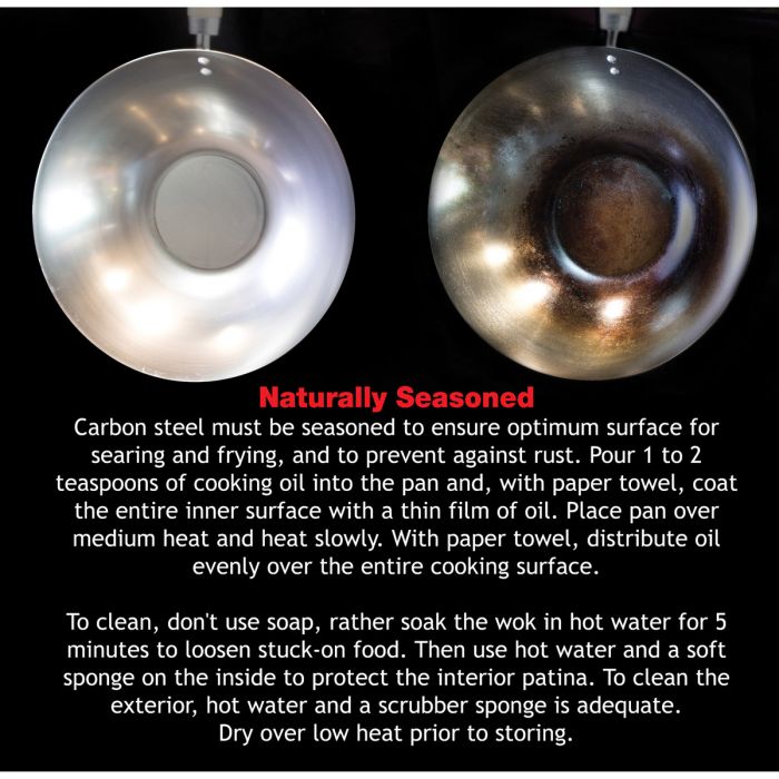 Carbon Steel Wok Set