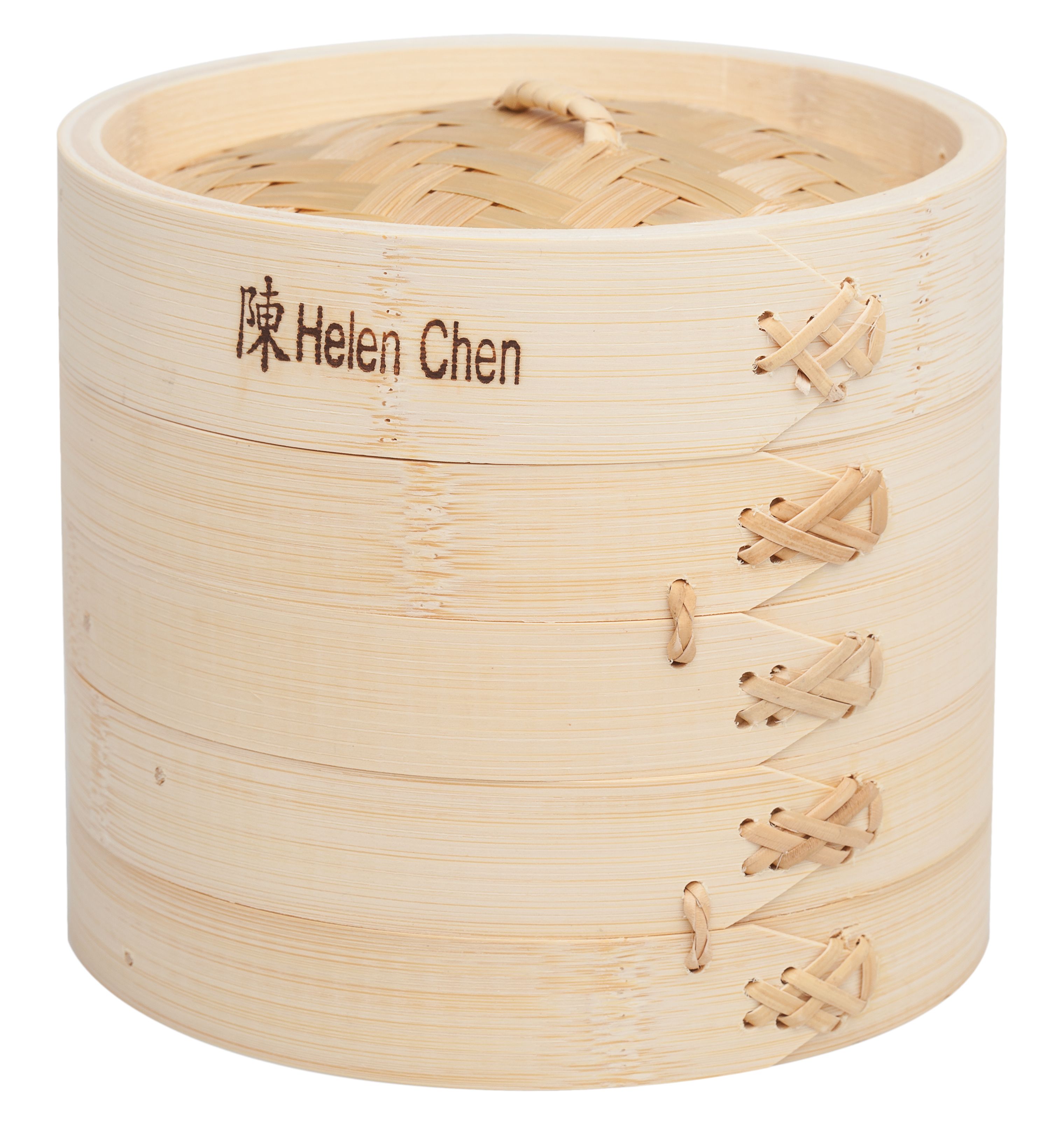Bamboo Steamer with Lid, 10inch Set of 3