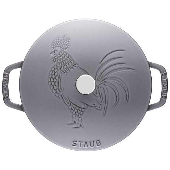Staub Cast Iron 3.75-QT Essential French Oven - Graphite Grey