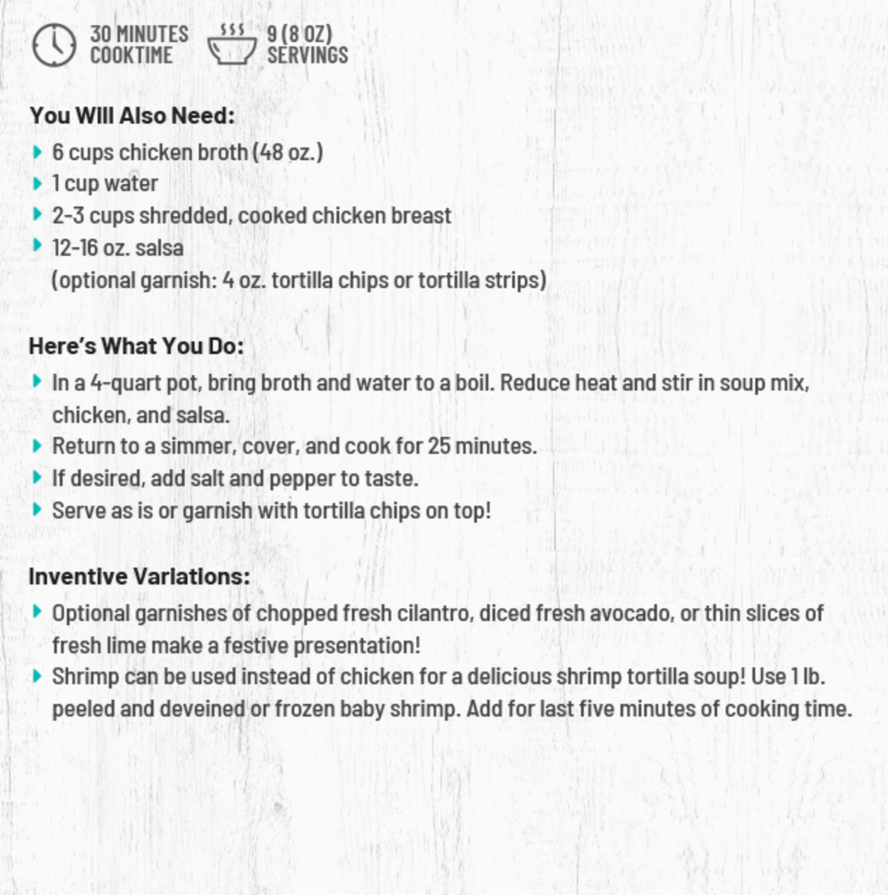Tortilla Soup Mix