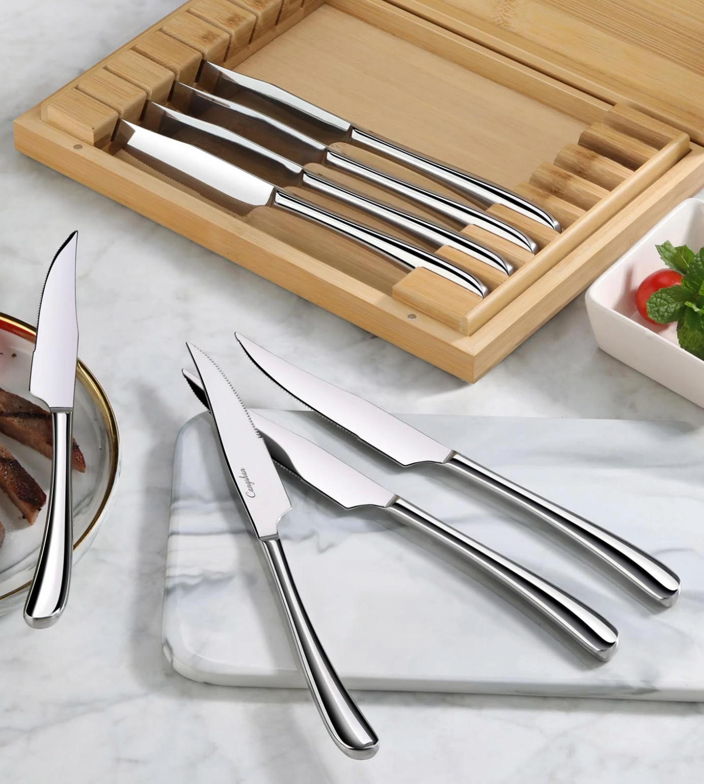Cangshan | Rain Series 8 Piece Steak Knife Set