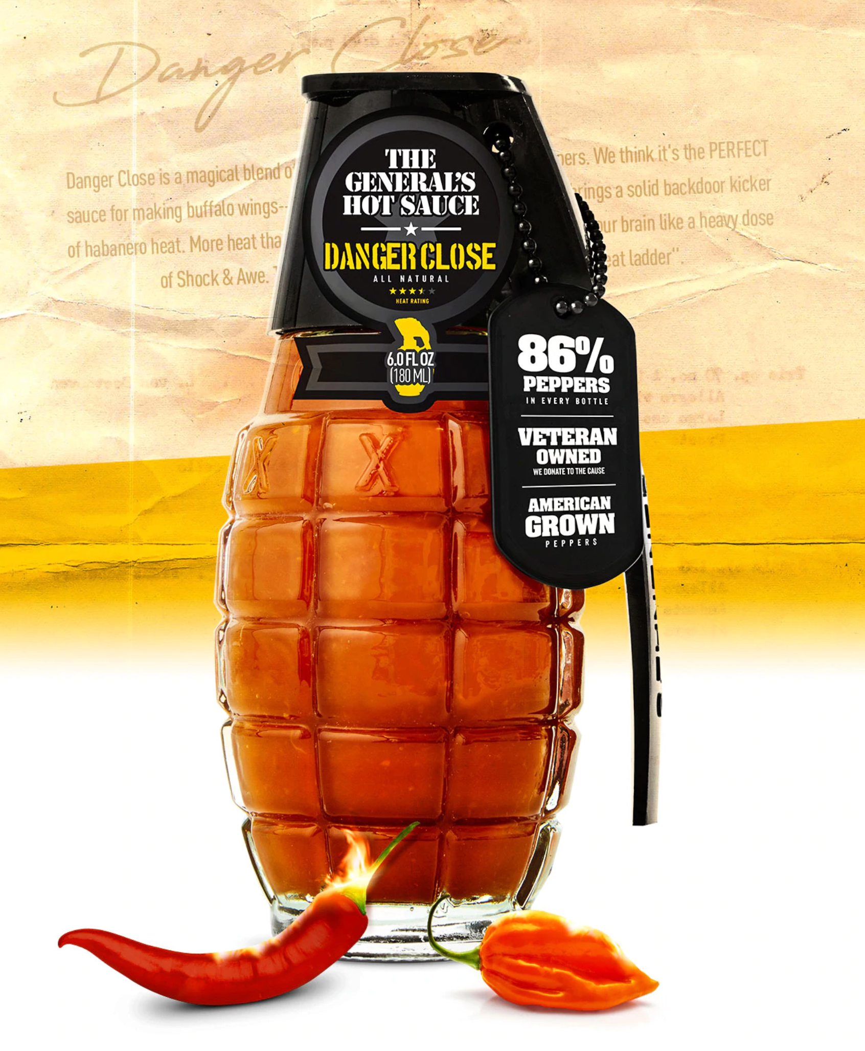 The General's Hot Sauce | Danger Close Hot Sauce