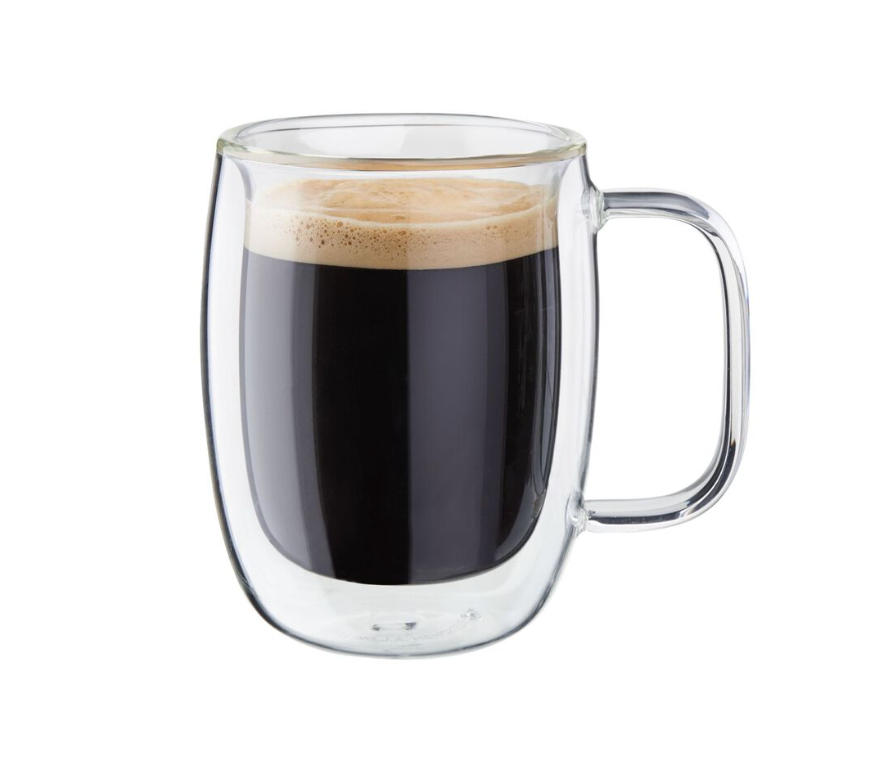 Zwilling  2-PC Double-Wall Glass Double Espresso Mug Set – Plum's Cooking  Company