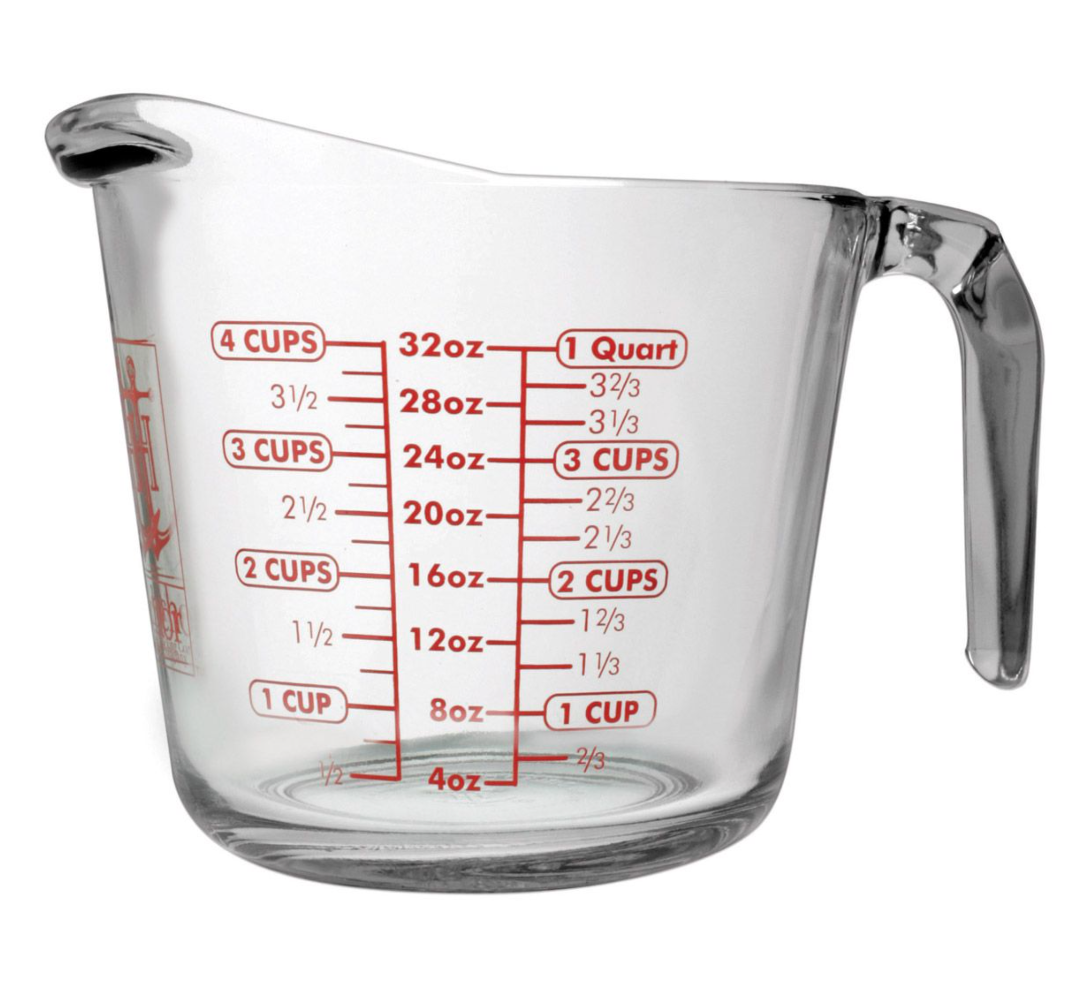 Anchor Glass 4 Cup Measuring Cup – Plum's Cooking Company