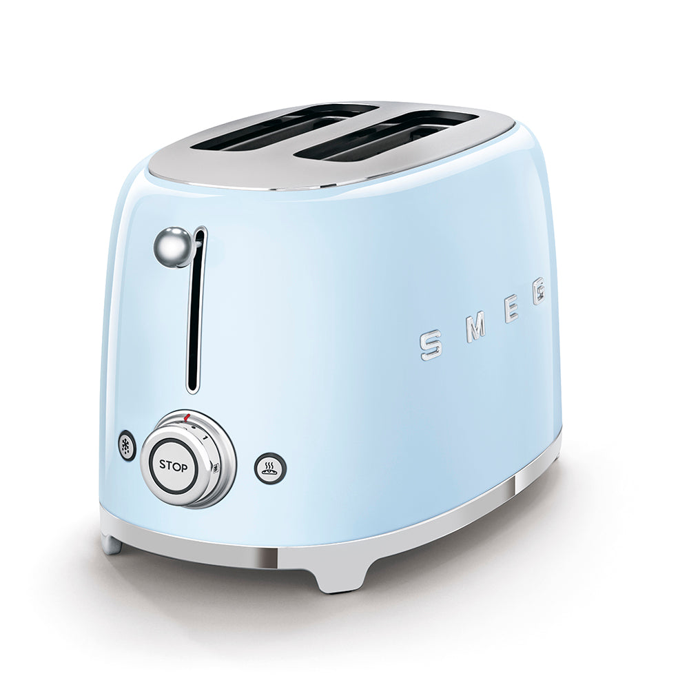 Smeg | 2x2 Slice Toaster, Pastel Blue