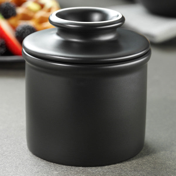 Classic Ebony Matte Butter Bell Crock